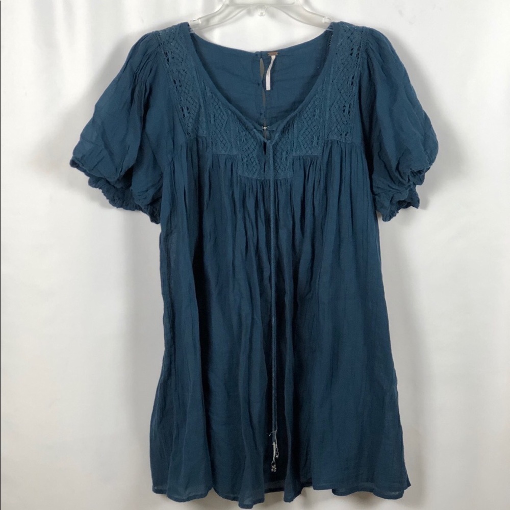 Free People Blue Boho Dress Size S/P